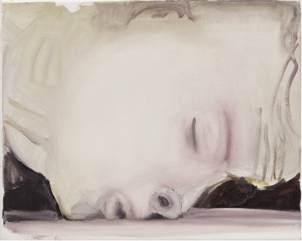 Picture of the artwork “The Kiss” by Marlene Dumas (2003).