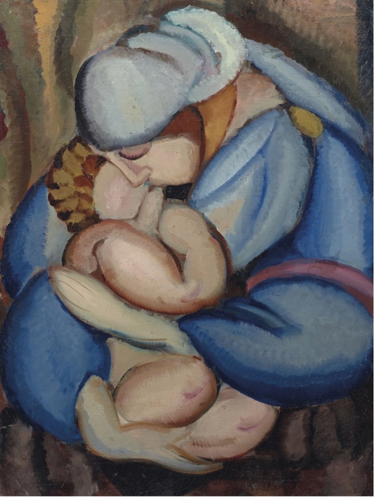 Picture of the artowrk “Mother and Child” by Tamara de Lempicka (ca. 1922)